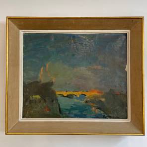 A French Landscape Oil Painting